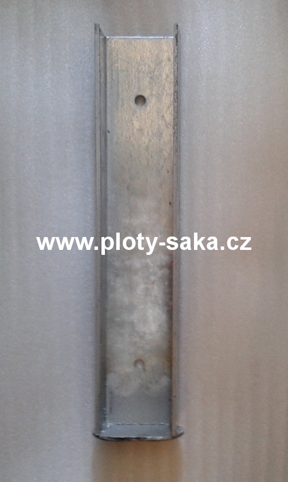 Držák podhrabové desky koncový Zn 300x50 mm